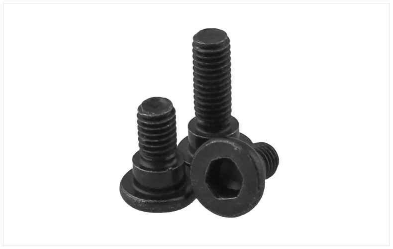 

50pcs 12.9 carbon steel Step screw Boss screws Small plug model black Pressure plate positioning screw M2.5 M3 screws