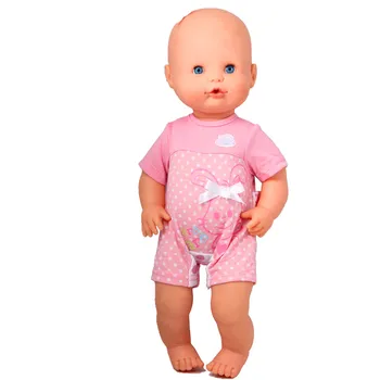 

16inch Doll Clothes 41CM Nenuco Ropa Accesorios Nenuco Ropa Para Nenuco 40cm Baby Doll Original Pink Lovely Rabbit Jumpsuits