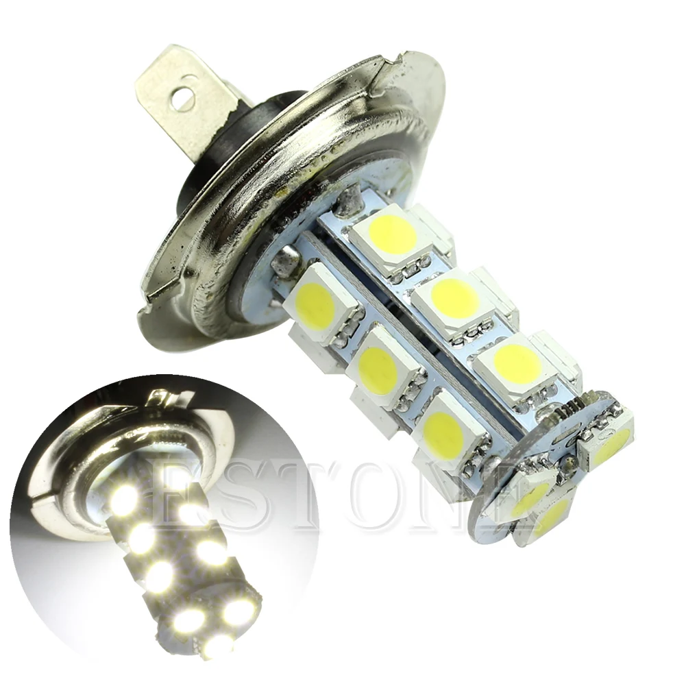 2021 Новый H7 18 SMD светодиодный 5050 автомобиль туман лампы чистый белый вождения