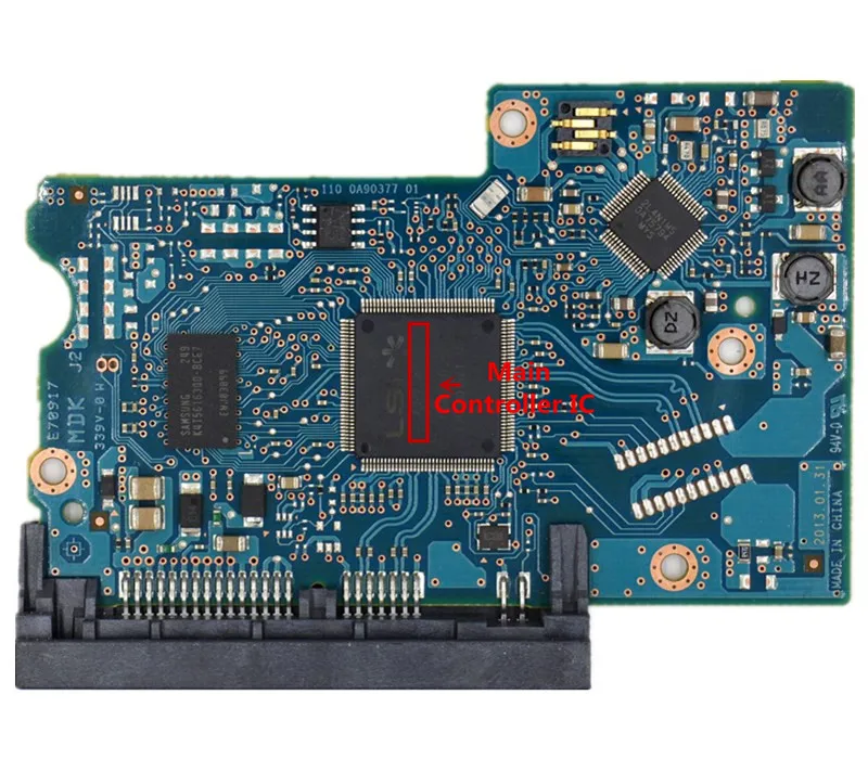 Jia Yuan Sheng HDD PCB/материнская плата/220 0A90377 01/LSI 60450/наклейки: 0J21827/DT01ACA050