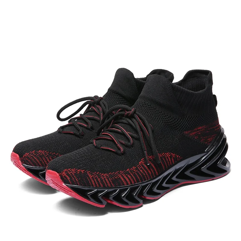 

2019 Summer New Tide Flying weaving Men Running Shoes Youth Jogging Breathable Mesh Sneakers Boy Outdoor Trekking Sport shoe Hot