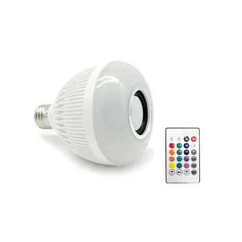 

Wireless Bluetooth Speaker+12W RGB Bulb LED Lamp 110V 220V Smart Led Light Music Player Dimmable Audio with Remote Control
