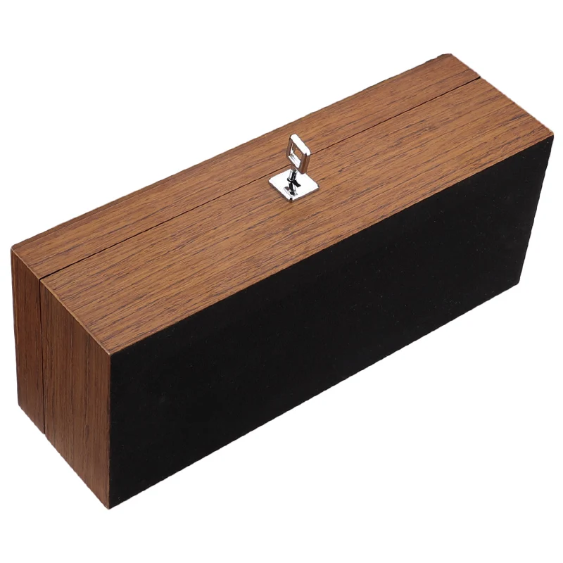 5 Сетки Коробка для часов Высокое качество деревянный прямоугольный чехол для часов Женская шкатулка коричневый