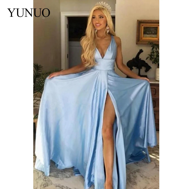 long dress with leg slit