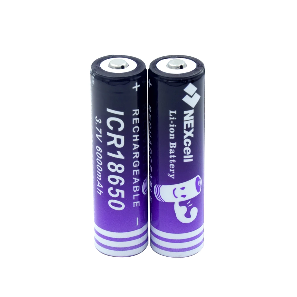 18650 Батарея 3 7 V 6000mAh ICR перезаряжаемая литий ионная батарея для светодиодного