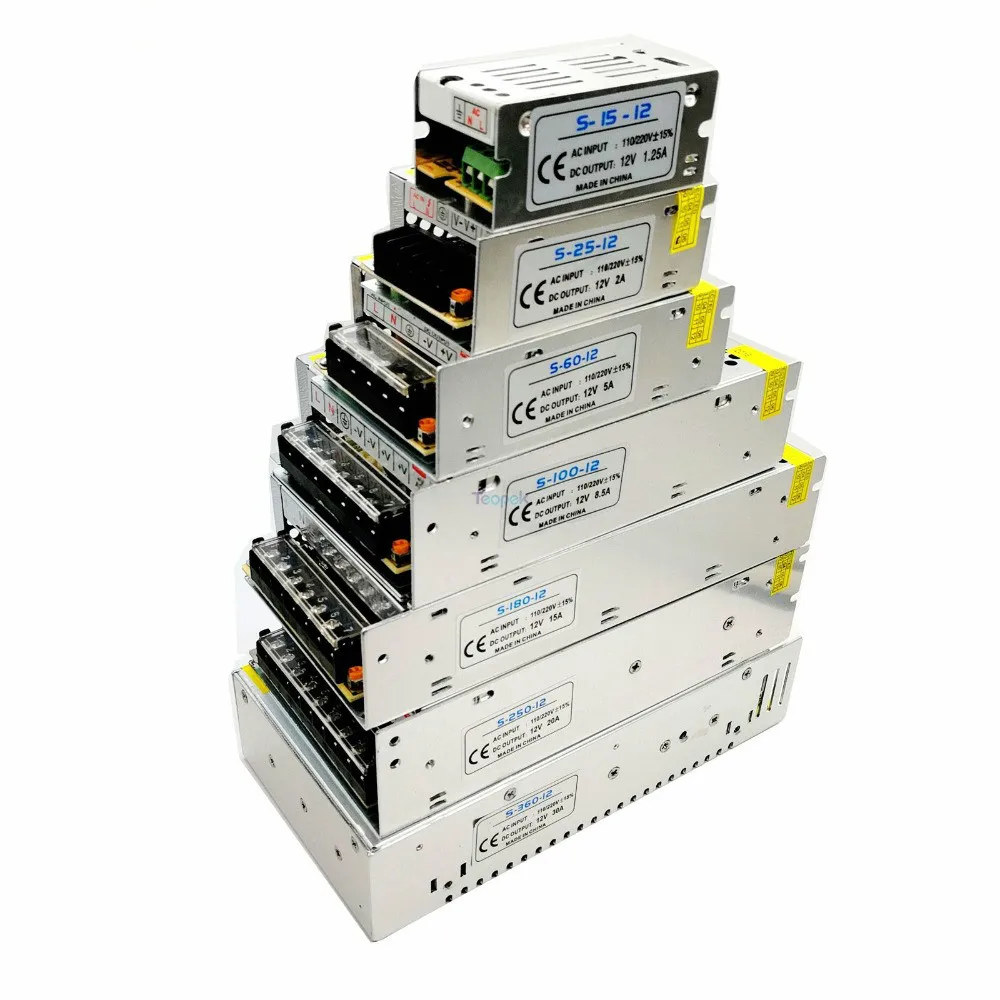 

ESCAM AC 220V to DC 12 V 1A 2A 3A 5A 8.5A 10A 15A 20A 30A 40A 50A switching power supply power adapter for cctv camera