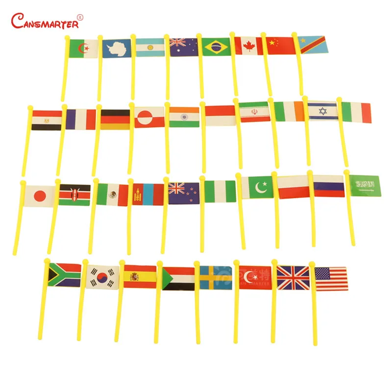  Montessori Preschool Flags of The World Map Recognize Geography Standard Teaching Aids Wooden Mater - 33017456449
