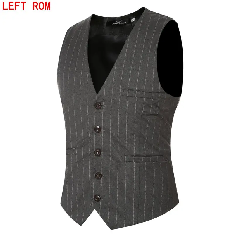 2017 New Arrival Dress Vests For font b Men b font Slim Fit font b Mens