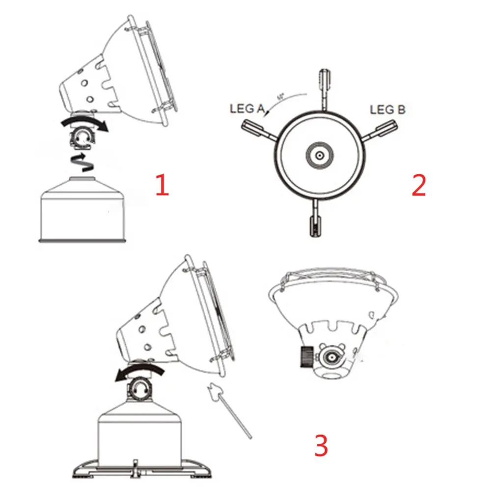 Outdoor Mini Portable Gas Stove Furnace Backpacking Hiking Gas Burners For Outdoor Camping BBQ