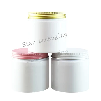

20pcs 200g white cream jar small cosmetic container,plastic bottle makeup sample jar,cosmetic packaging