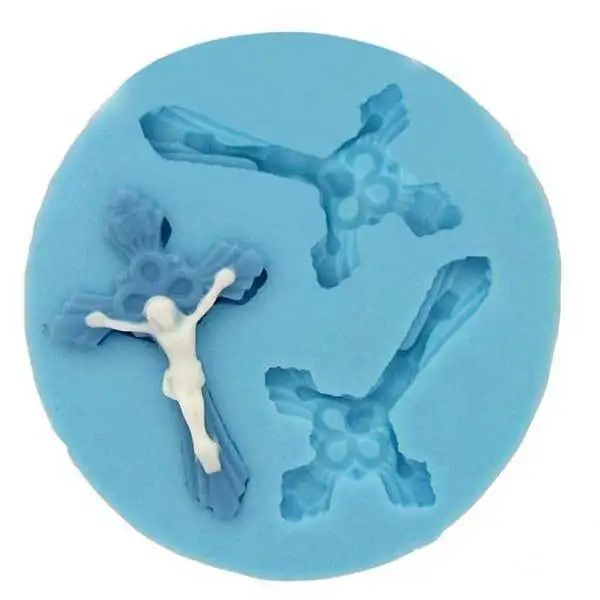 AgateDeal F0057 Silicone Cross Cake Mould Soap Chocolate Bake |