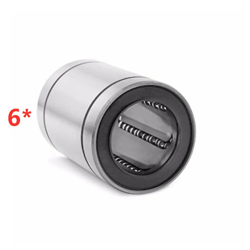 

6PCS LM8UU 8mm Ra 0.05 Linear Motion Bearing 52100 Chrome Steel Ball Bushing Linear Bearing Rail 8x15x24mm CNC Parts