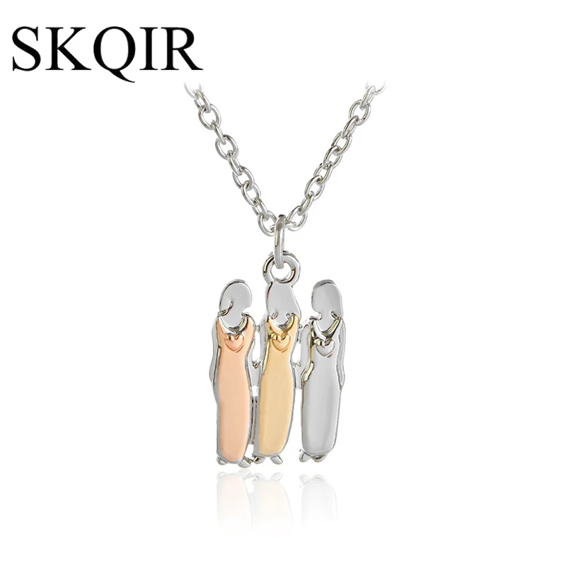 

Grandma Mother Daughter Pendant Silver Gold Color Women Mama Kids Dangle Femme 2019 Family Necklace For Girl Friend Gift Jewelry
