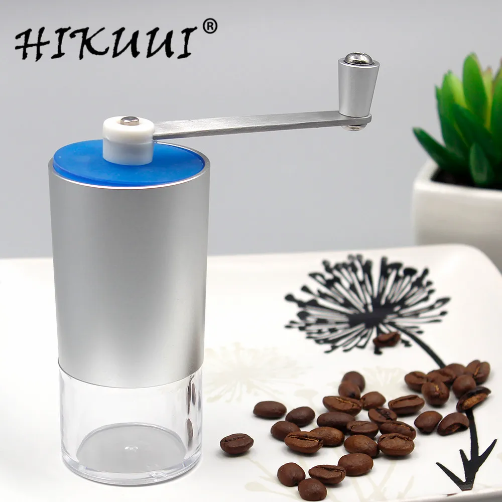 Buy HIKUUI Mini manual coffee grinder can wash ceramic core aluminum alloy