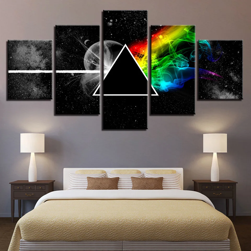 

Colomac Abstract Art Painting Modern Decor Five Pieces Room Home Dark Side Hanging Picture American Style