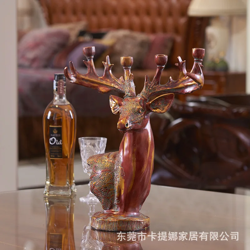 烛台鹿头