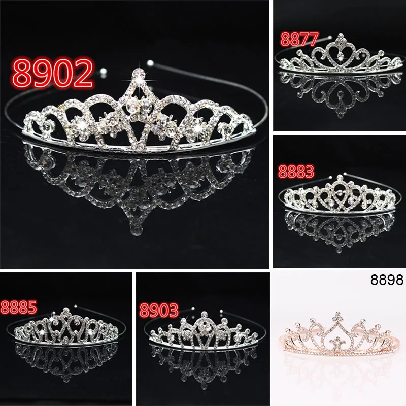 

Bridal Wedding Crystal Tiara Headband Party Princess Prom Crown Kids Girl Hairband Hair Accessiories @M23