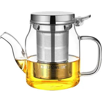 

Kamjove new elegant cup tea cup flower tea pot heat-resistant glass tea set brewing device glass teapot coffee pot glass tea pot