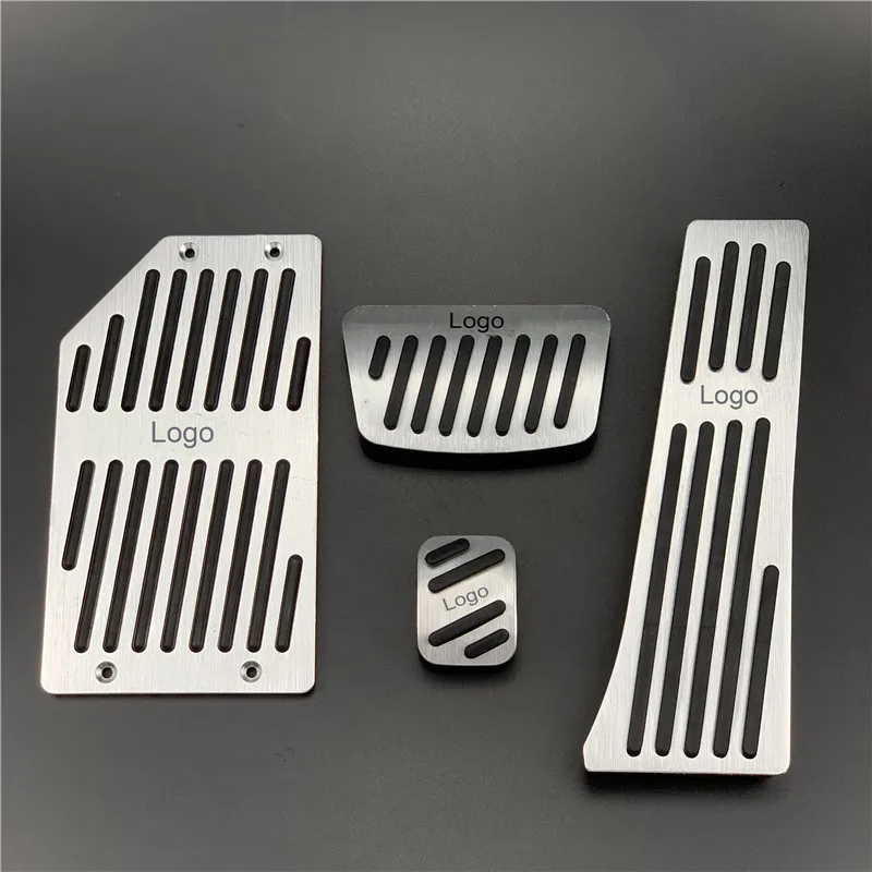 Aluminium 4pcs AT Автомобильные аксессуары, газовые тормозные педали для KIA Sorento Cadenza K7 K5 K3 K3S K4 KX5 Qvois K7 Sportage Cerato Soul Optima Sorento - Название цвета: Aluminium 4pcs AT