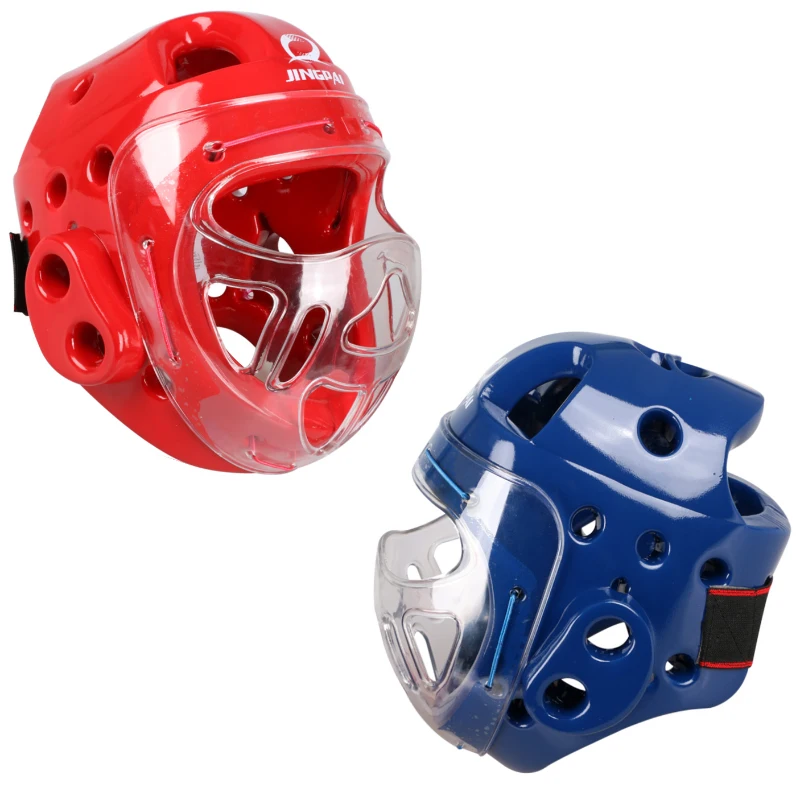 フルフェイスヘッドガード空手ヘルメットテコンドーヘッドギア