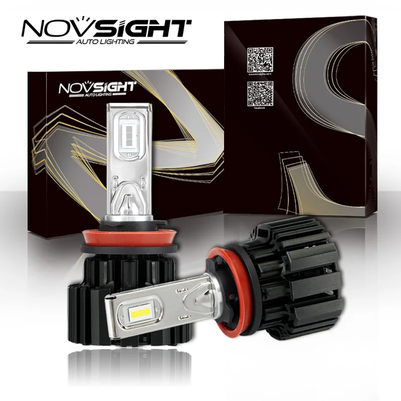 

New NOVSIGHT H11 H8 H9 Auto Car Led Headlights 80~86W 13600LM/Pair H11 LED Car Light Headlight Bulbs White 6000K DRL Fog Lamps