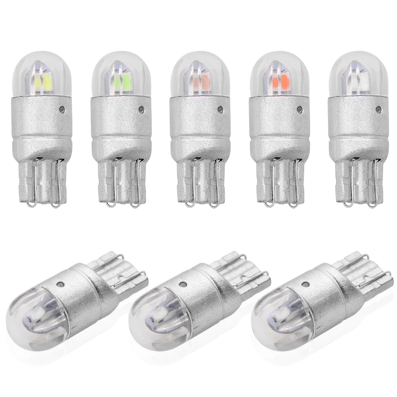 2 шт. T10 светодиодный лампы белого цвета 168 501 W5W светильник Клин 3030 2SMD Подсветка