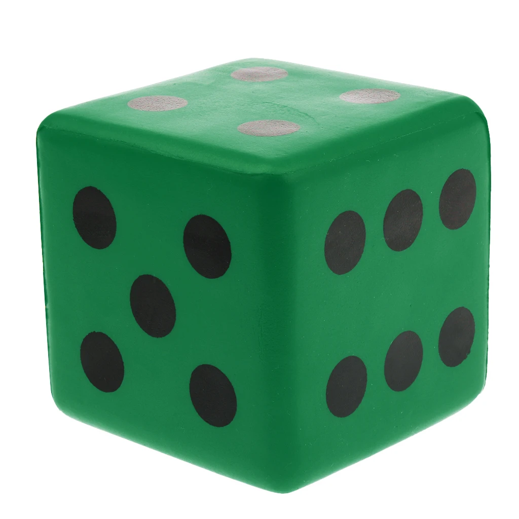 Sponge Dice Foam Dot Playing Dices for Math Teaching Vent Toy Education Toy 8CM Multicolor Entertainment Dices