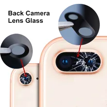 Задний тыловой объектив камеры стеклянная крышка для iPhone 7 8 Plus с клейкой лентой Замена