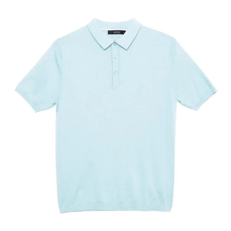 2018 Summer Style Polos Men Sweaters 100% Cotton Knitted Basic Short Pullovers Male Tees Top Plus Size 4XL Muls Brand Breathable-5