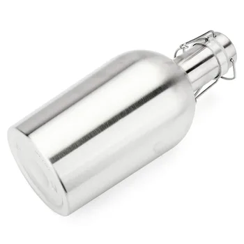 

Stainless Steel Beer Growler Swing Top Beer Growler,Beer Bottle Ultimate Growler,64 oz, 1.9 Litre 304 Stainless