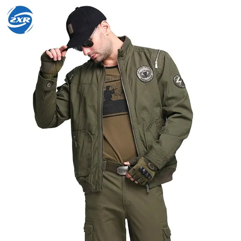 

New Men's Military Jacket Autumn Military Stand Collar Plus Size Jacket For Men Bomber Jackets