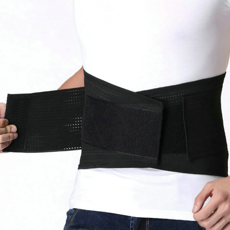 Breathable Elastic Sport waist Support Belt Self heating Therapy Lumbar Brace Back Pain