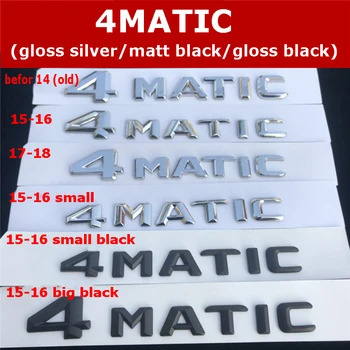 

Glossy Black Silver 4MATIC Letters Emblem Badge Trunk Discharging Capacity Logo Car Styling Refitting Sticker for Mercedes Benz