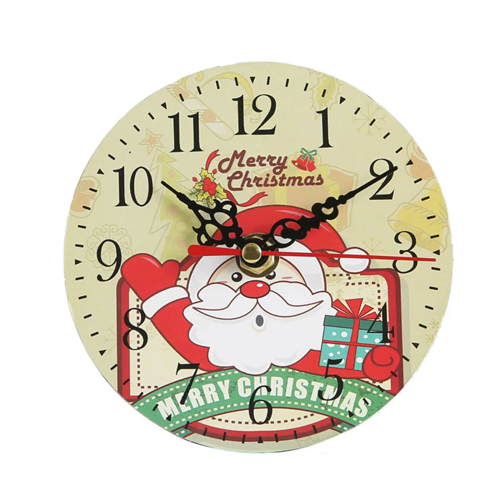 Christmas Modern DIY Wall Clock Silent Sweep Christmas Home Decor Clock