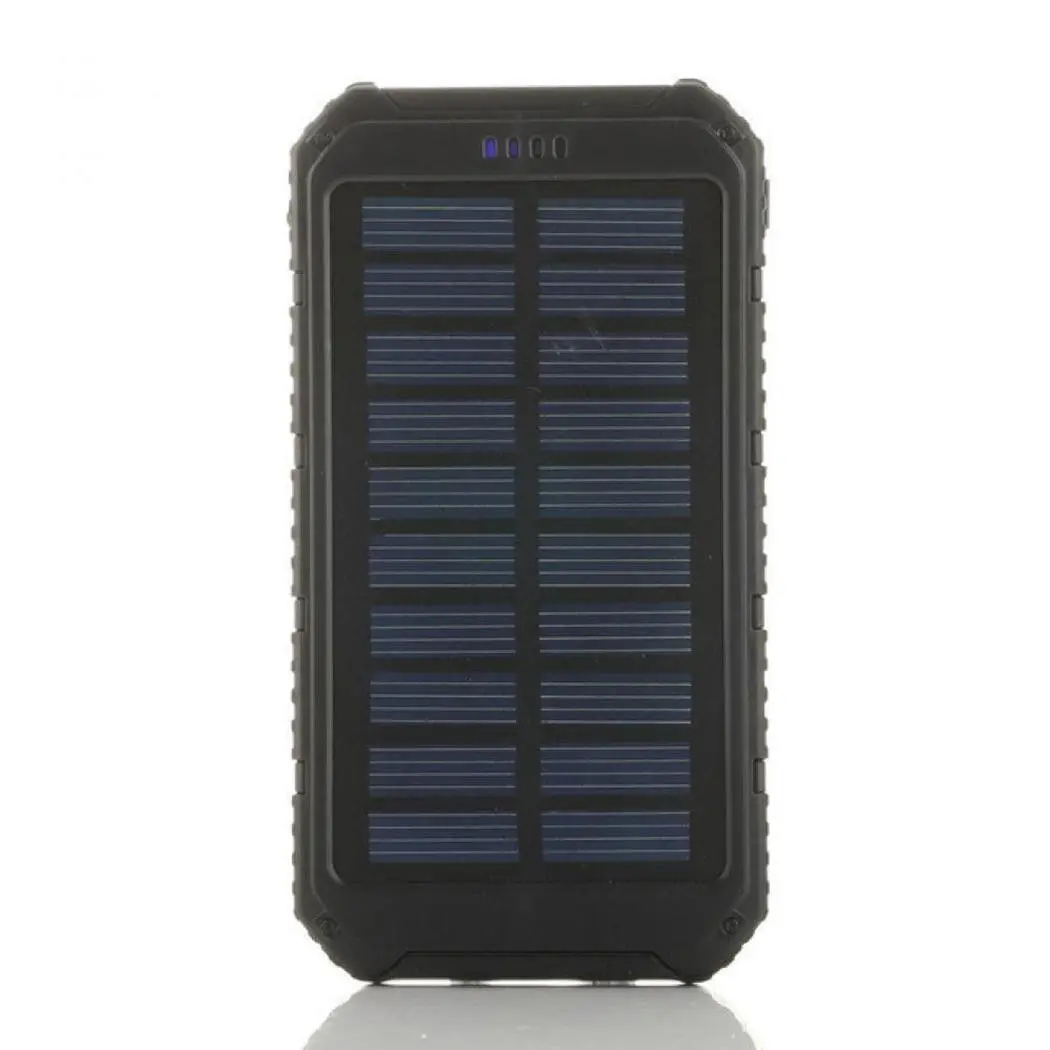 Универсальный внешний портативный двойной USB power Bank DC 5V1A Солнечный 20000 mAh