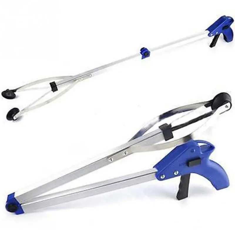 

New Foldable Aluminum Alloy Litter Picker Grabber Gripper Reacher Help Hand Tool