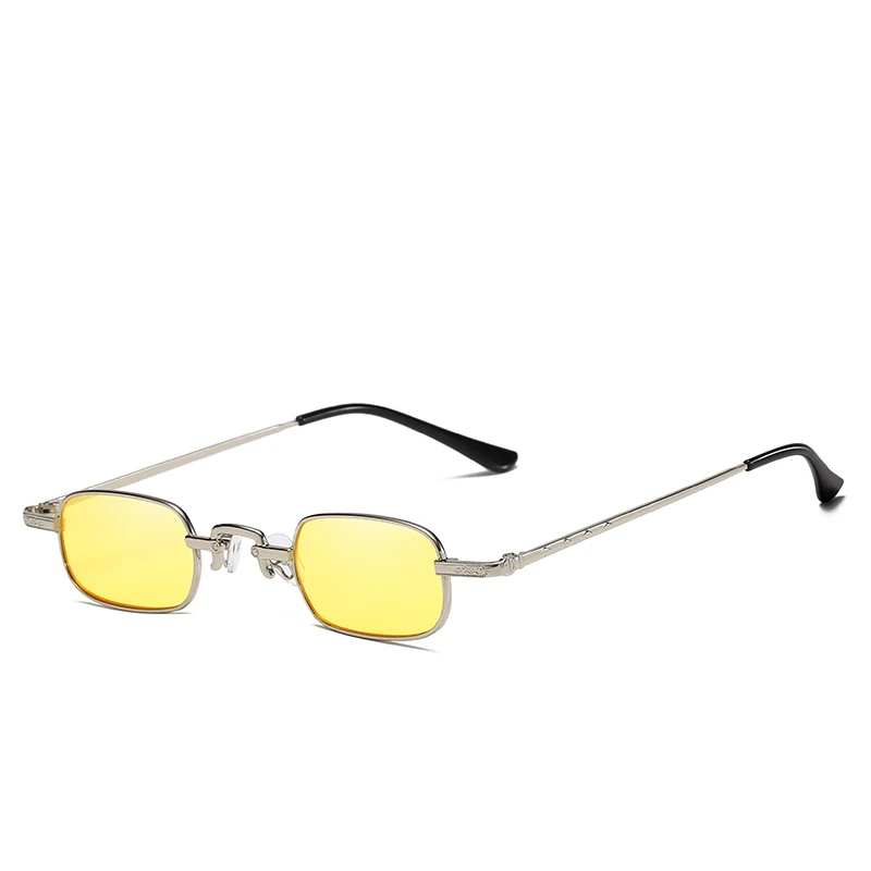 Новые прямоугольные Солнцезащитные очки женские стимпанк красные черные солнцезащитные оправа для очков брендовые дизайнерские маленькие квадратные оттенки панк очки