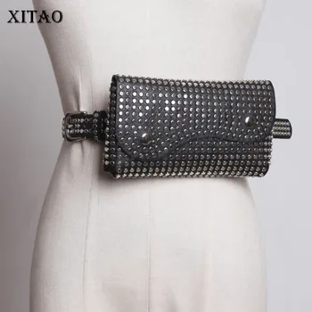 

XITAO Vintage Leather Rivet Waist Bag Fashion PU Fanny Pack for Women Personality Luxury Belt Bag 2019 New Autumn ZYQ124
