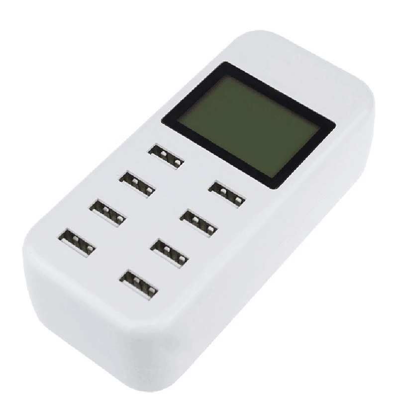brand OEM Factory supply CE ROHS FCC Approved Newest portable fast multi USB Smart Charger 5v 8a 8