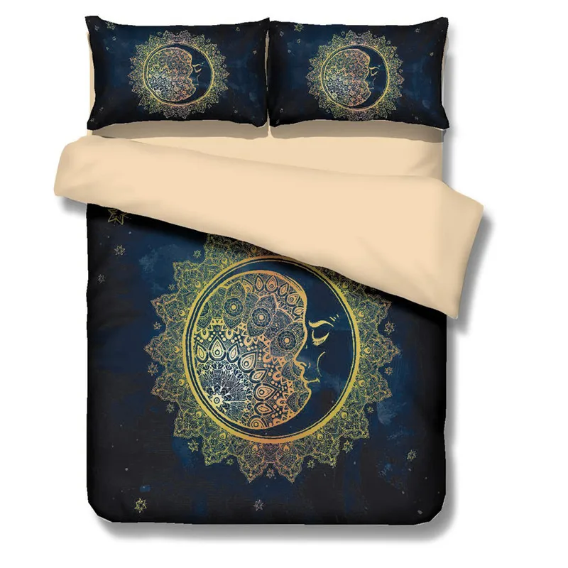 Plelat Full Size 4 Piece Soft Bedding Set Duvet Cover Sets For