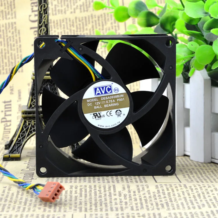 DESA0938B2M P001 DC 12V 0.75A 4-провода 92x92x38 мм серверный квадратный компьютер чехол ПК