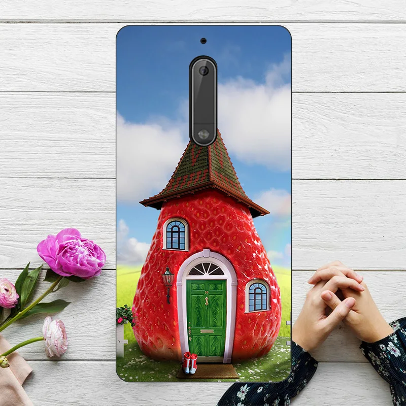 Модный чехол с изображением кота для Nokia 5 TA 1053 Nokia5 2 &quot жесткий пластиковый