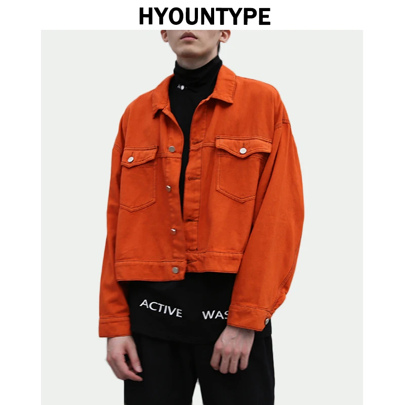 High Street Oversize Denim Jacket New Autumn Batwing Long Sleeve Short Outwear Men Casual Harajuku Streetwear Basic Loose Jacket High Street Oversize Denim Jacket New Autumn Batwing Long Sleeve Short Outwear Men Casual Harajuku Streetwear Basic Loose Jacket