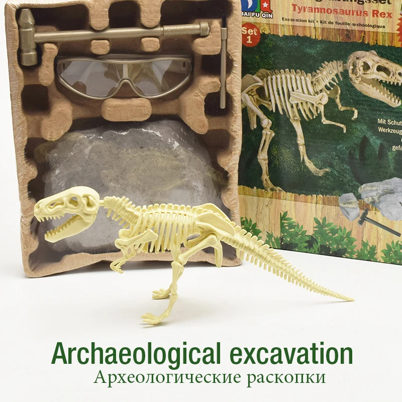 

Dinosaur Skeleton Model DIY Assembled Skeleton Simulation Dinosaur Toy Model Dinosaur Fossil Archaeological Excavation Toy Set