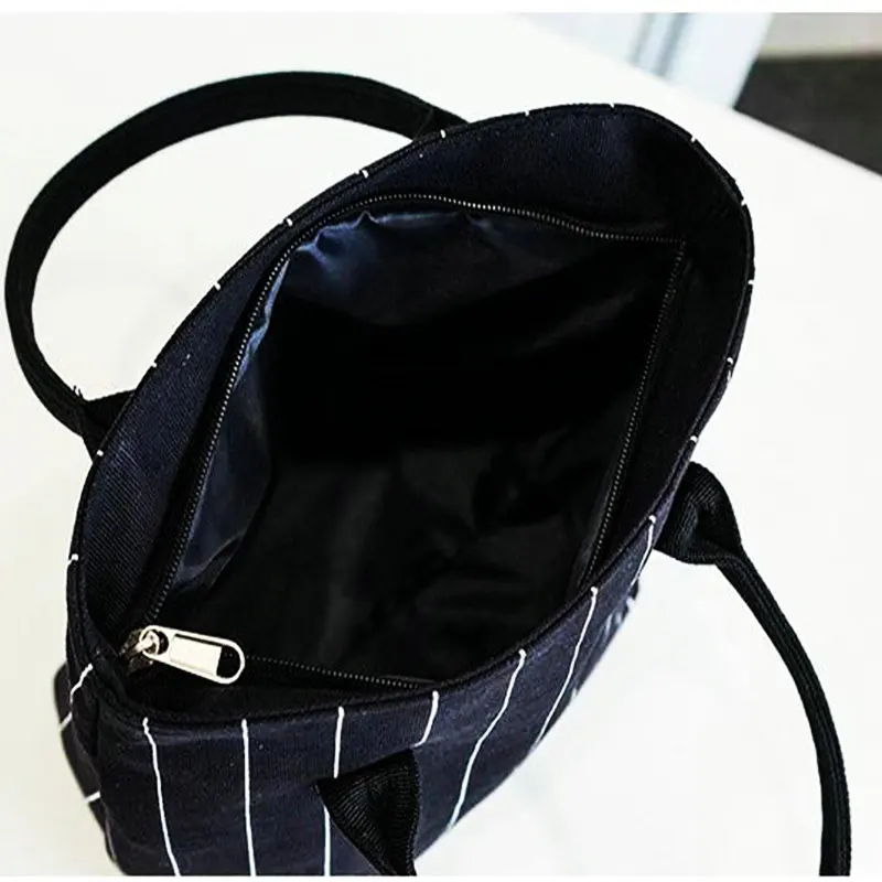 Походные сумки для пикника женщин новый стиль полосы обеда девочек большая