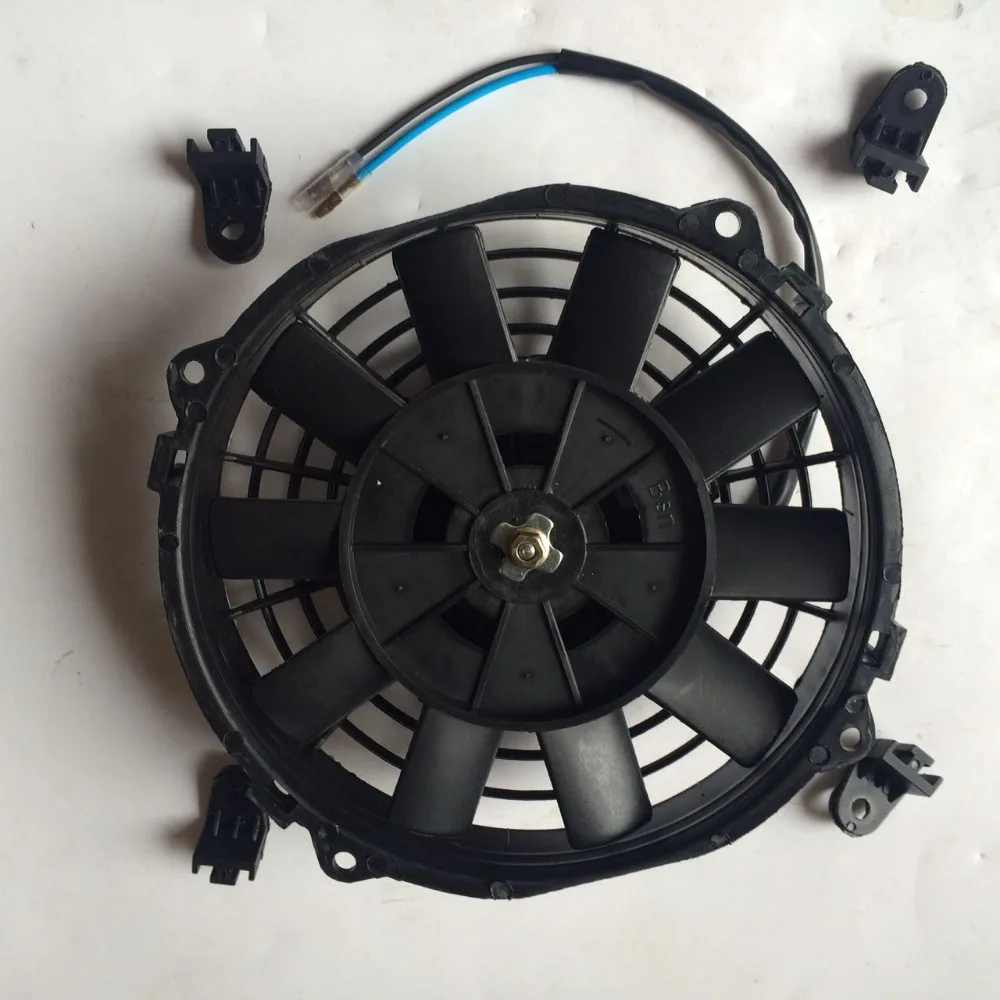 Ventola di Raffreddamento,MoreChioce 12V 2250 RPM Ventola di Raffreddamento Elettrica Universale Sottile Radiatore Push Pull Ventola di Raffreddamento con kit di Montaggio,7 pollici