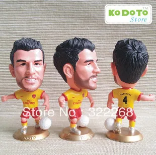 Free Shipping! 1pcs Non Corinthian Kodoto Soccer Football Figure Doll Francesc Fabregas Arsenal Away No.4 | Спорт и развлечения
