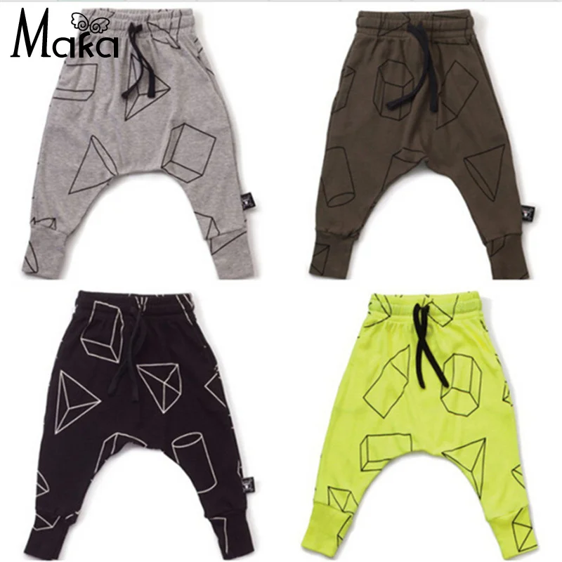 Baby Boy Harem Pants Kids Cross Star Pattern Pants 100 Cotton Girls
