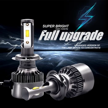 

Car Headlight Bulbs LED H7 H1 H4 H11 9005 9006 Hb3 Hb4 Light Lamp Bulb 12V 24V CSP 60W 6500K 8000LM Auto Lights Headlamp Kit