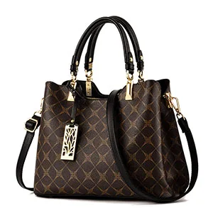 LACHOUFFE/Модная Новинка; женская сумка; сумка-мессенджер из искусственной кожи с принтом; Диагональная Сумка на плечо - Цвет: Черный
